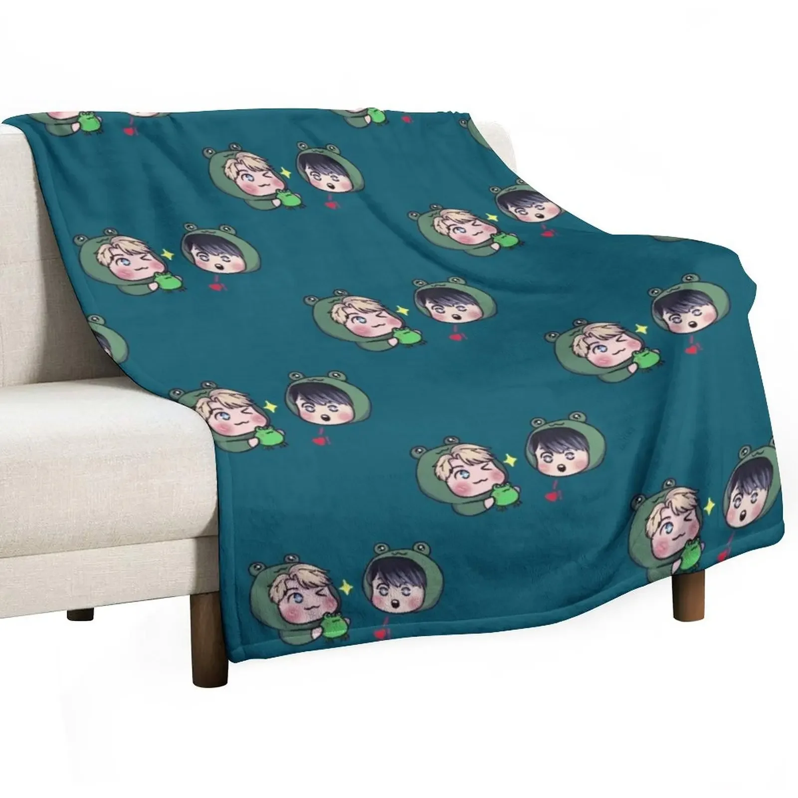 

Frog Boys! Throw Blanket Thin Hairys Loose Blankets