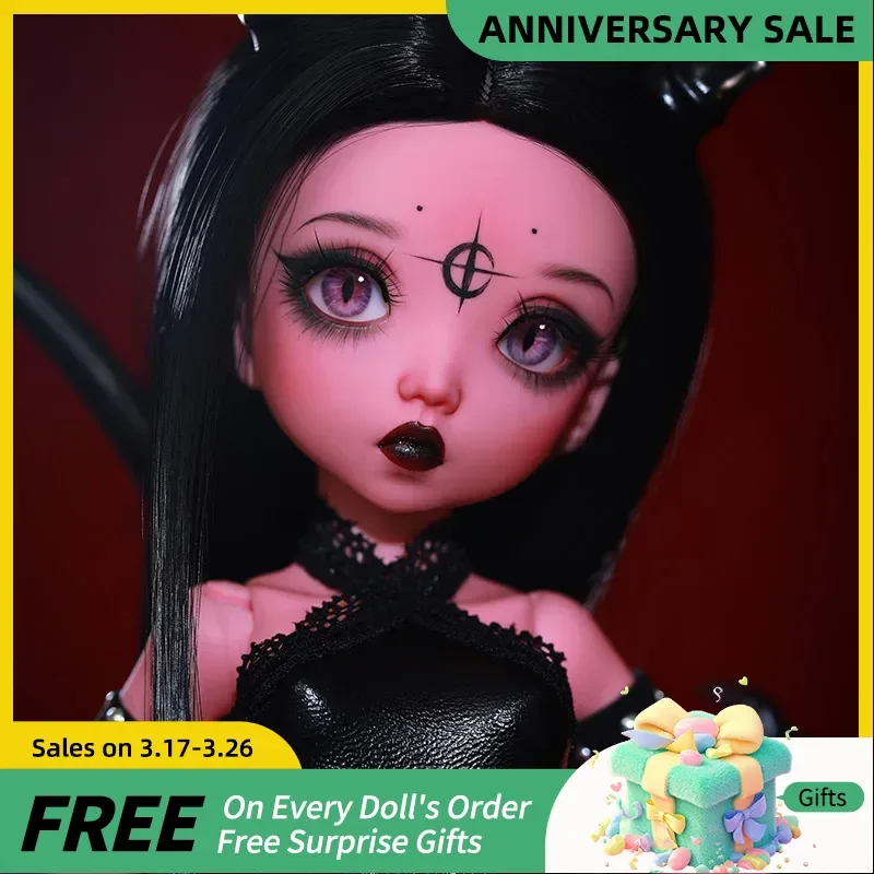 Fairyland 1/6 BJD Doll Littefee Mio Hybird Doll DP Body Resin Toys for Kids Full Set FL MNF LTF Evil Figure Halloween Event