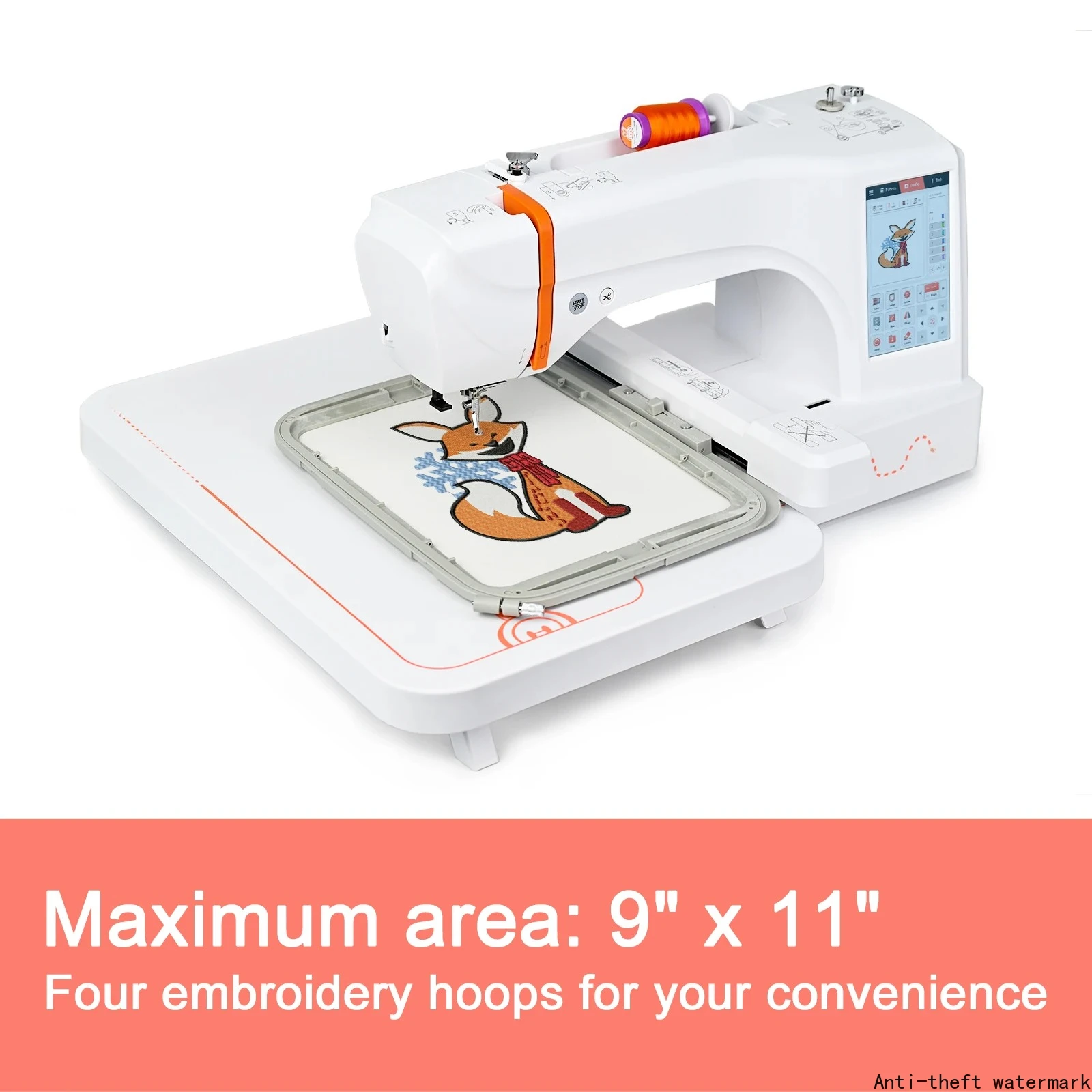 2025 Hot Selling Product - EOC06 Computerized Embroidery Sewing Machine with Intelligent LCD Display, Recertified