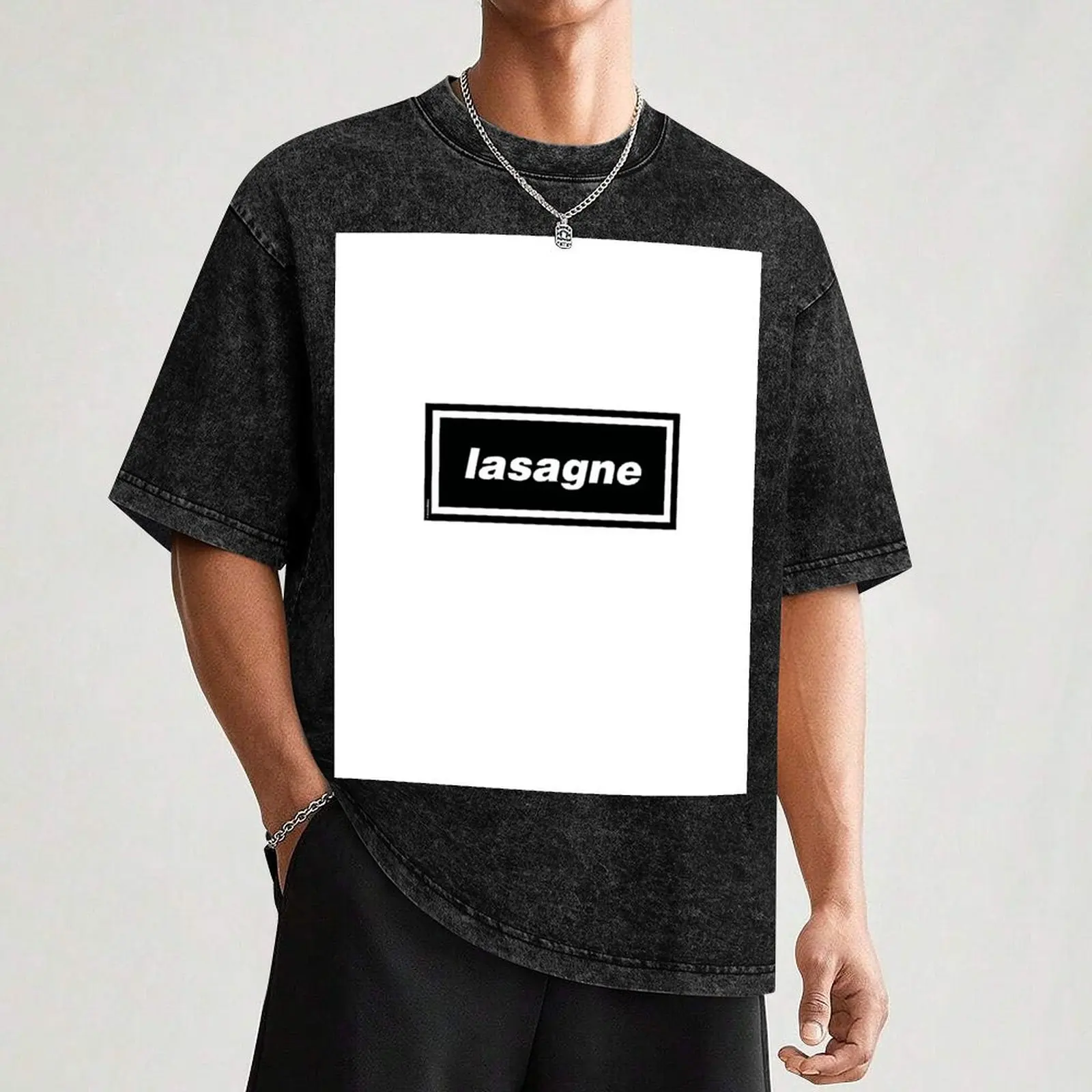 Lasagne - Oasis Gallagher 90s Band Artwork T-Shirt topping boys whites for a boy tshirts personalised mens graphic t-shirts