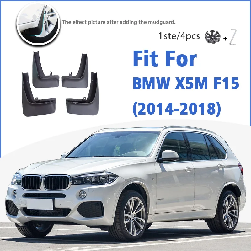 

Mudguard For BMW X5M F15 2014-2018 Front Rear 4pcs Mudflaps Mudguards Car Accessories Auto Styline Splash Guard Fender X5