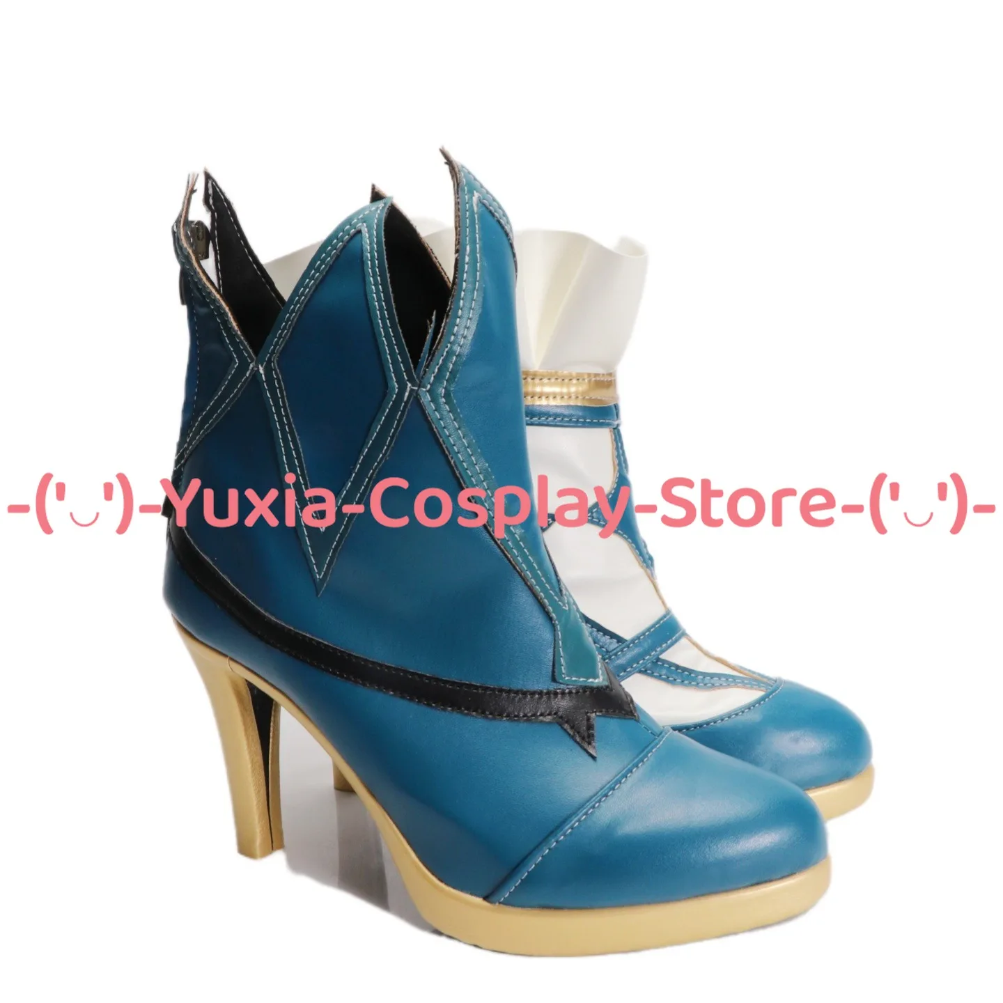 Yuxiacosplay! Honkai: Star Rail Cerydra Buty do Cosplayu Replika Postaci z Gry Skórzane Botki PU na Halloween Karnawał Imprezę Kostium