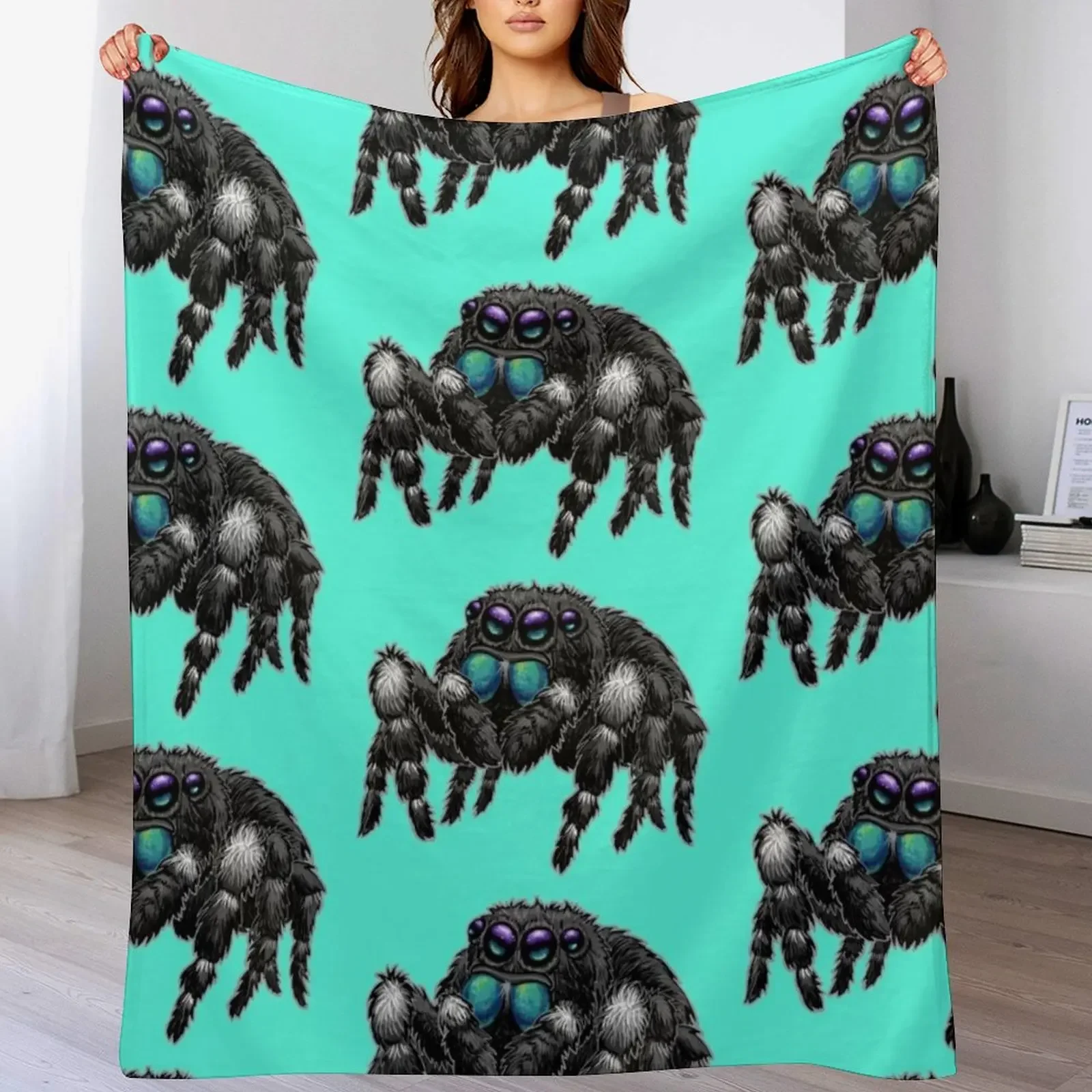

Daring Jumping Spider Phidippus Audax Throw Blanket Summer Beddings Sofa Throw Luxury Thicken Kid'S Blankets