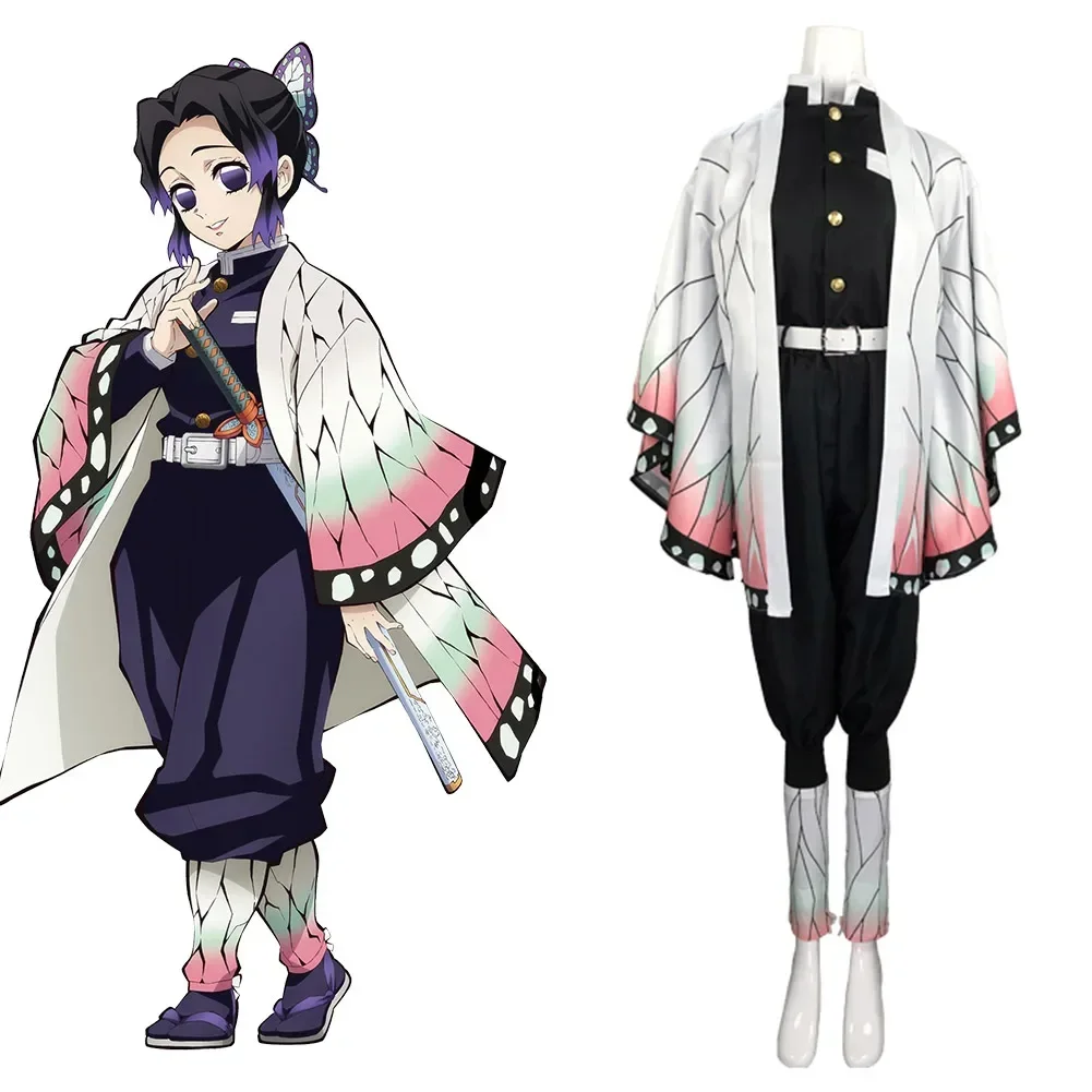 

Anime Cloth Kochou Shinobu Cosplay Costumes Outfits Halloween Carnival Suit