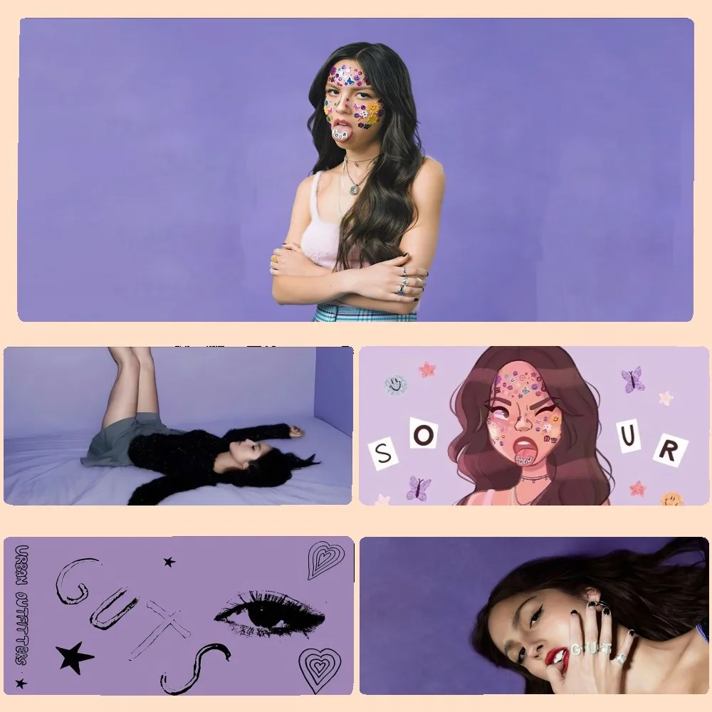 Singer O-Olivia R-Rodrigo Mousepad Large Gaming Compute Gamer PC Keyboard Mouse Mat