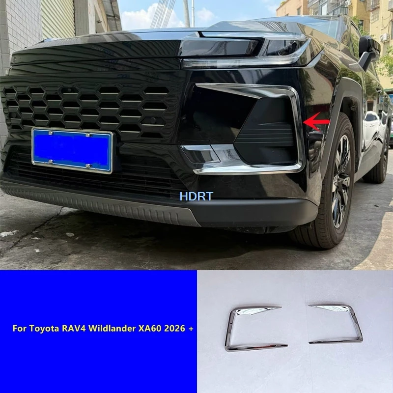 

Car Style Front Bumper Fog Light Air Intake Vent Canard Trim Accessories Exterior Sticker For Toyota RAV4 Wildlander XA60 2026 +