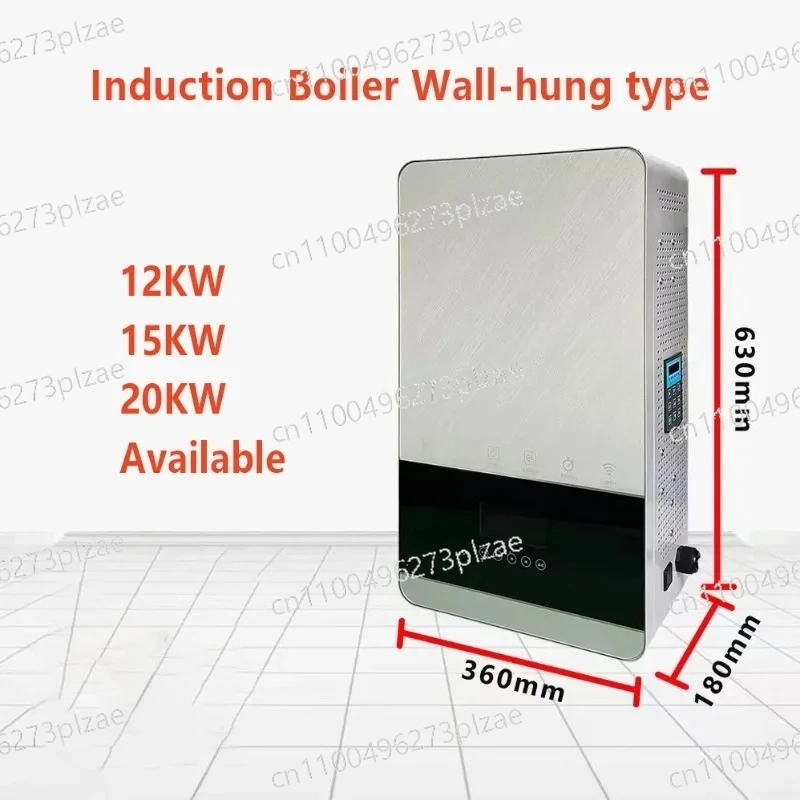 6KW Induction Electric Boiler Wall Mounted Electric Heating Boiler with Remote Control