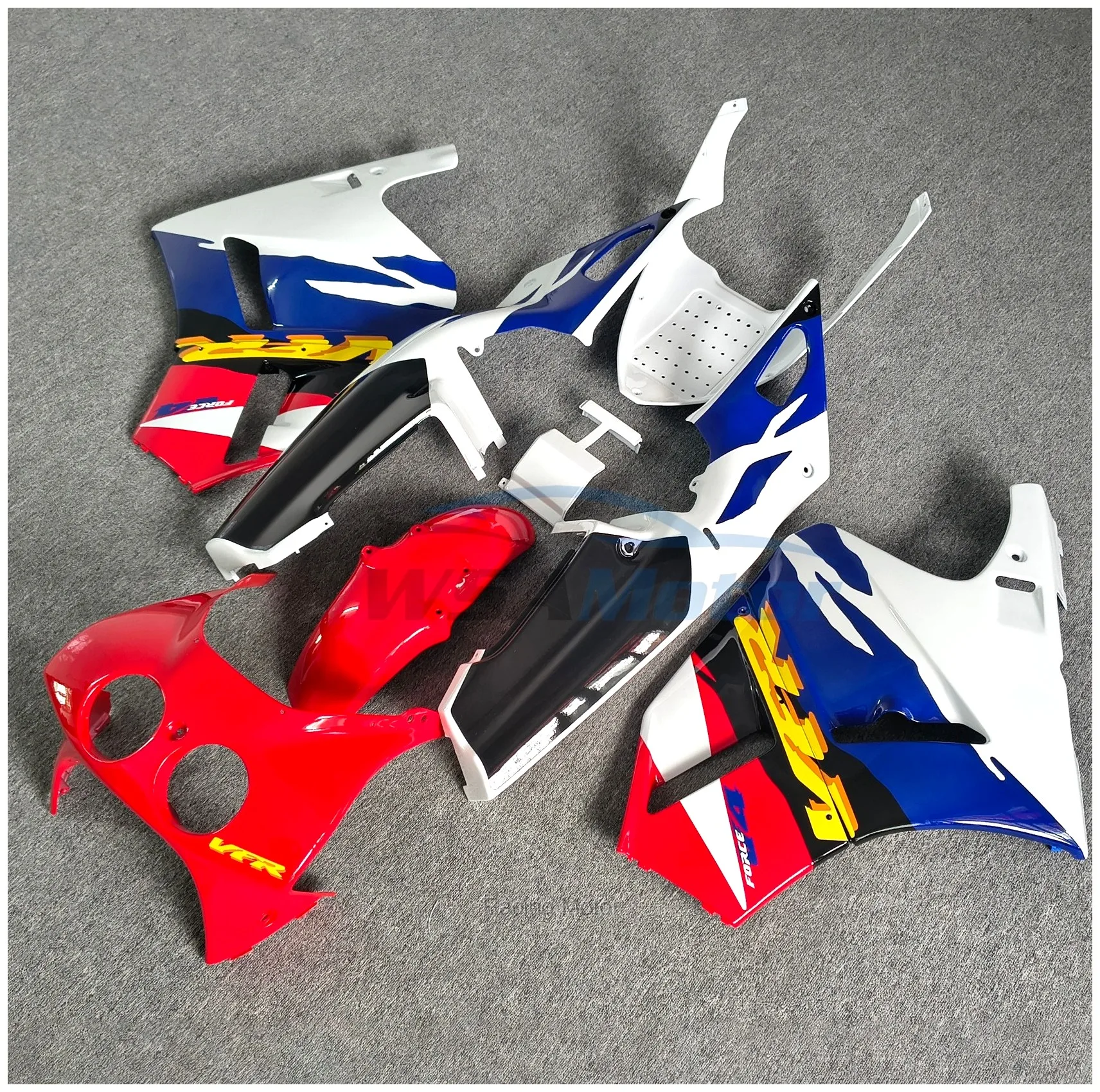 Motorcycle Fairing Body Kit - For HONDA VFR400 RVF400 NC30 1987 -1988 VFR400RR Motorcycle Windshield Spoiler Windscreen Shroud F