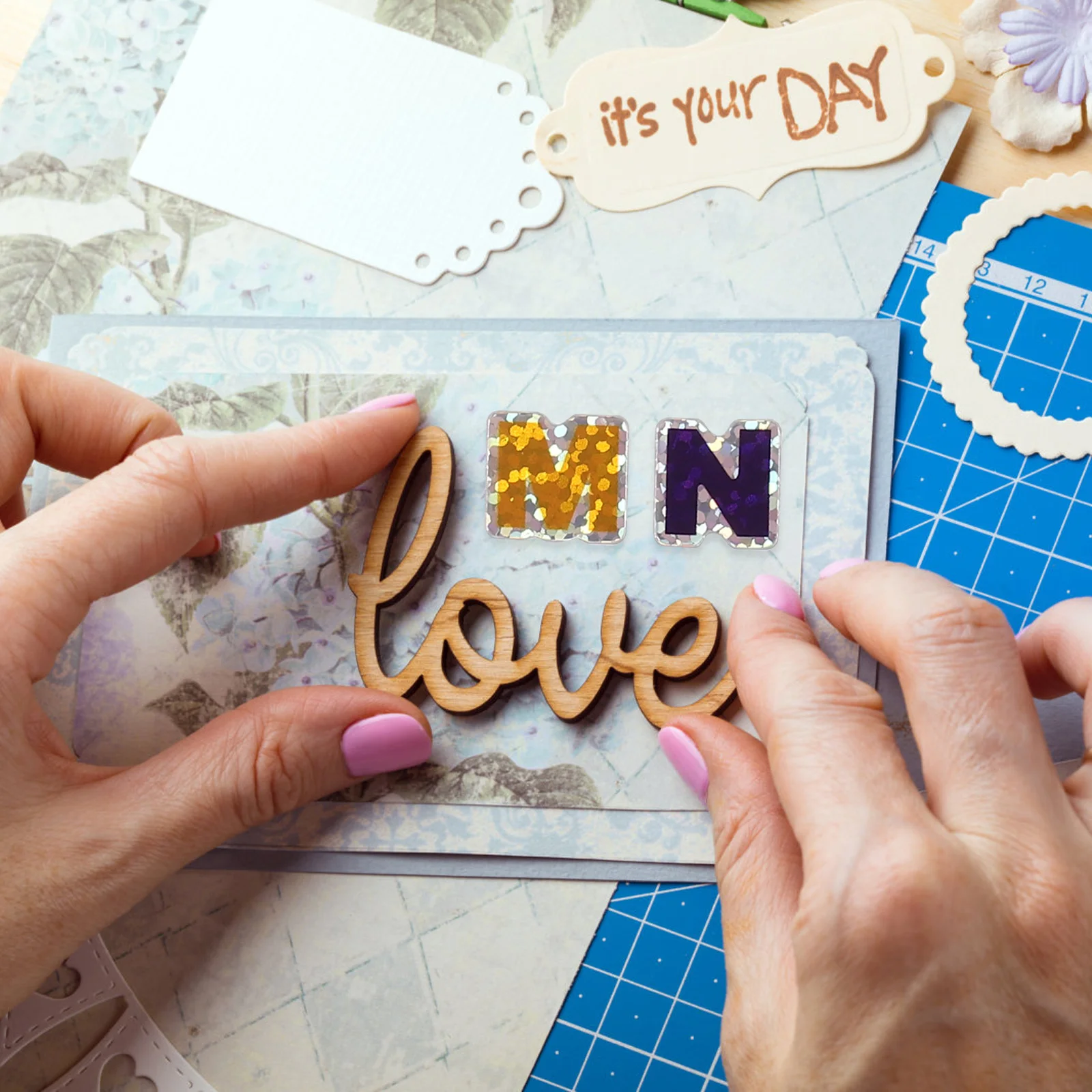 

100Pcs Letter Stickers Glittery Alphabet Stickers Premium Material for Notebook Scrapbook Decorations Decorative Sticker