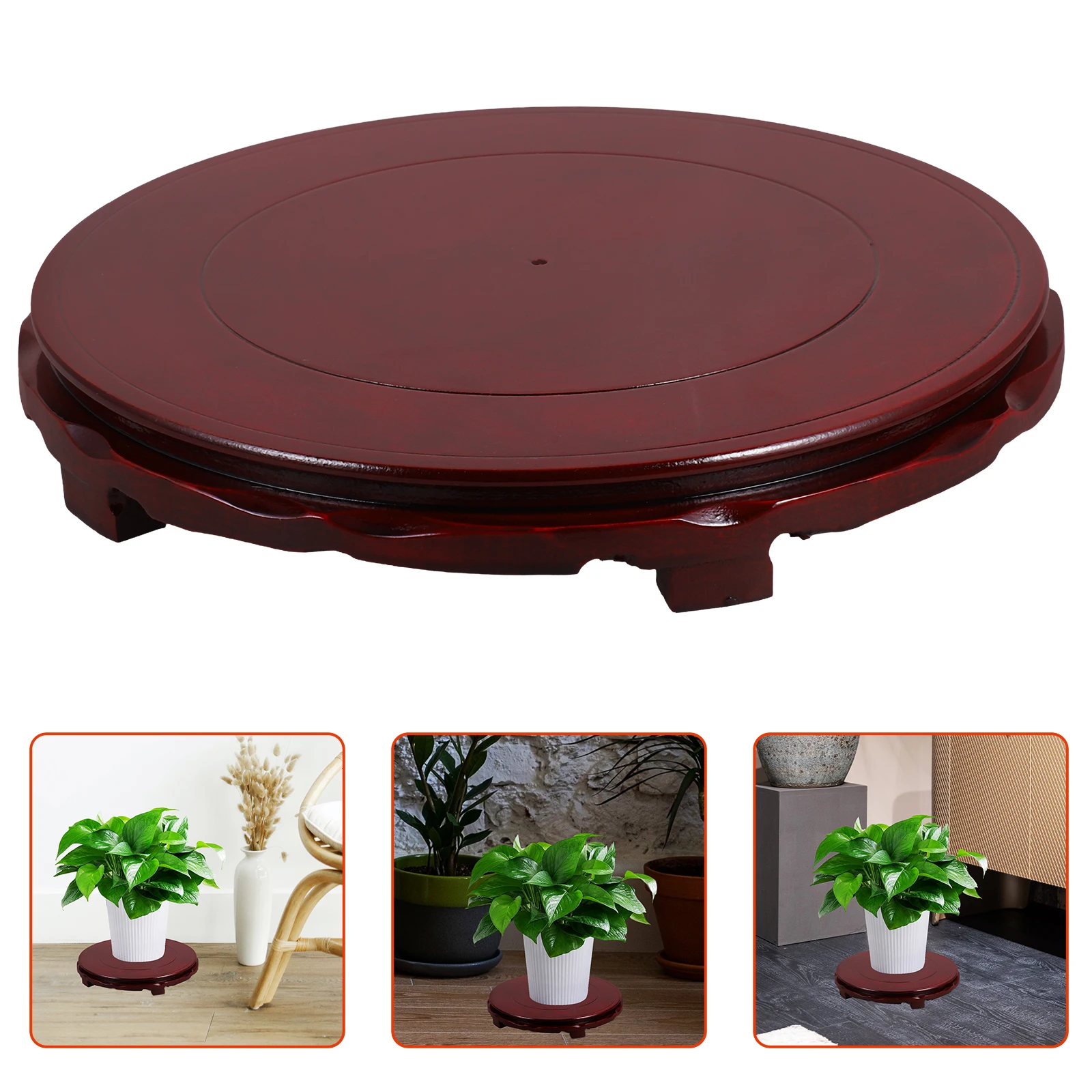 

Furniture Display Stand Base Home Decor Closet Shelf Organizer Table Buddha Wood Aquarium