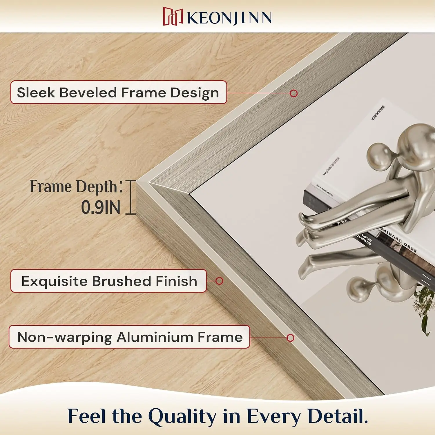 Brushed Nickel 40 X 30 Inch Bathroom Mirrors Over Sink Metal Frame Rectangular Wall Mount Anti Rust Rustic Vanity Mirror Safety