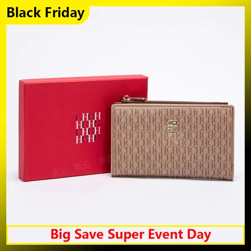 Imagen 1 del producto CH Cartera estampada con patrón de dibujos animados, monedero pequeño portátil para mujer, nuevo a la moda, adecuado para muchas ocasiones, uso para mujeres