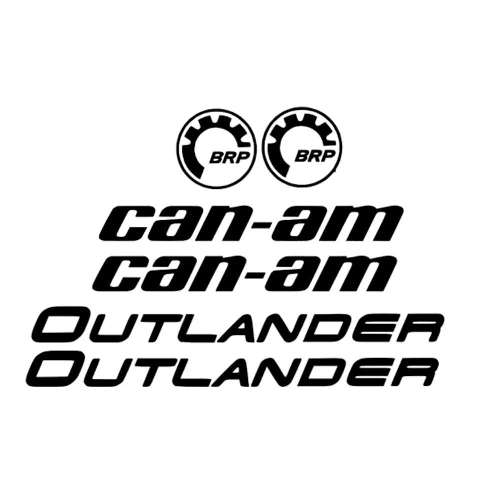 Etiqueta de carro impermeável personalizada, decalque para clássico, Can-Am Team Outlander, logotipo Polarick, crachá BRP, protetor solar, 30cm *