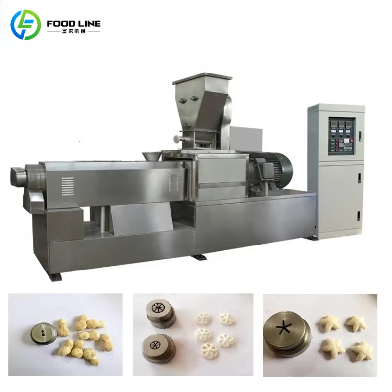 Customized High Speed Puffed Food Production Line Automatic Snack Food Extruder for Mass Production