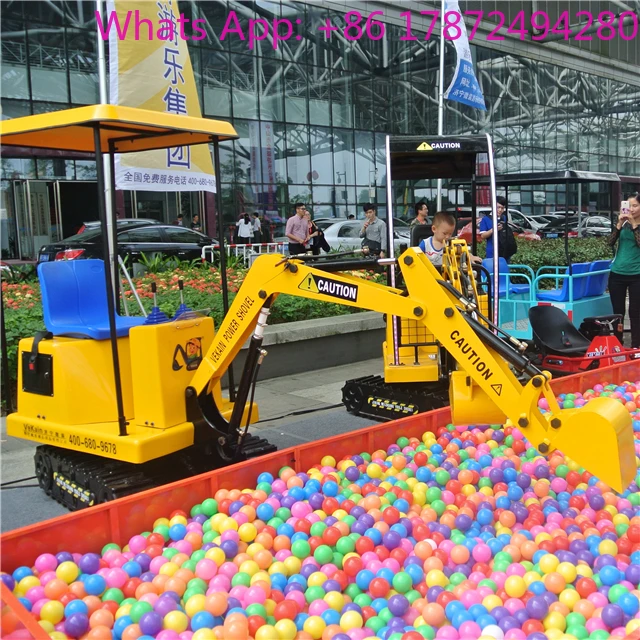 Factory Direct Sale Intelligent Coin Operated Remote Controlled Indoor/Outdoor Play For Playground Use Children's Excavator