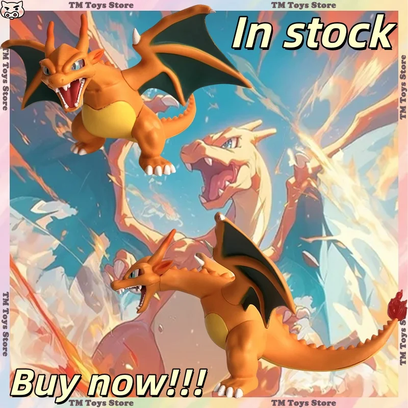 

Charizard Anime Figures 11cm Charizard Figurine BKM PVC Statue Desktop Decoration Collection Model Toys Christmas Gifts in Stock
