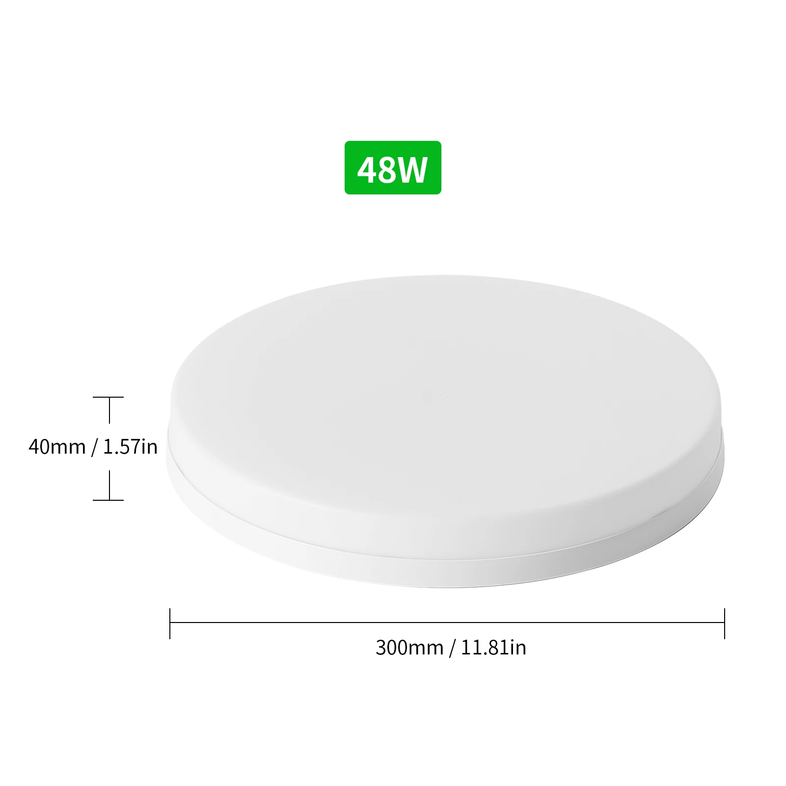 ZK50 AC85-265V รอบโคมไฟเพดานเพดานโคมไฟตกแต่ง 18W 48W 6500-7000K แสงสีขาวบวก