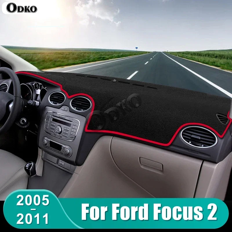 

Для Ford Focus 2005 2006, 2007, 2008, 2009, 2010, 2011, солнцезащитный козырек на приборной панели автомобиля, нескользящий коврик для стола, аксессуары