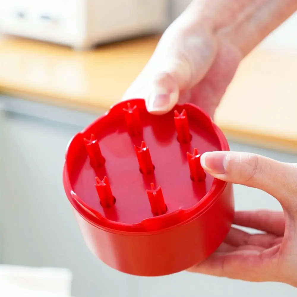 Hand Press Cherry Stoner Gadget Multi Hole Fruit Remover Kitchen Tool Efficient Food Prep Accessory ABS Plastic