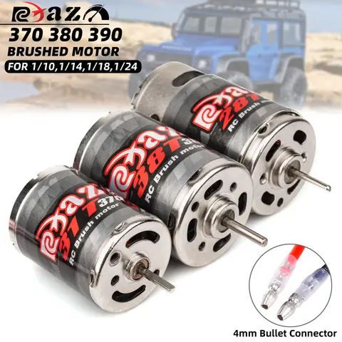 370 380 390 Brushed Motor DC MOTOR for 1:10 1:12 1:14 1:16 1:24 RC Monster CRAWLER AXIAL SCX24 B17 TAM54393 B17 TRX 7075 Titian