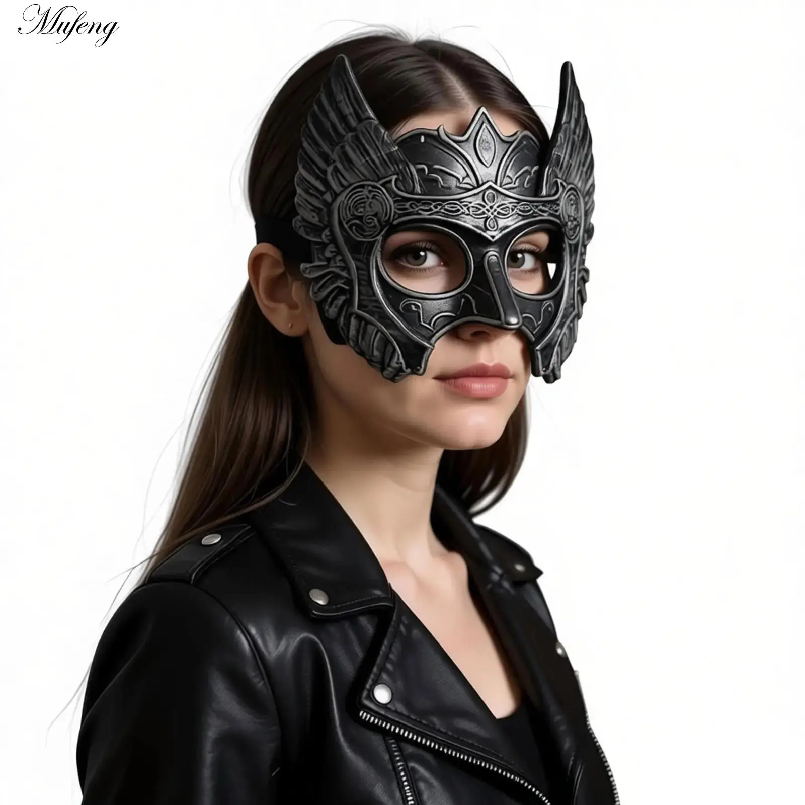 

Маска-шлем в стиле Ренессанс, средневековый головной убор воина для Хэллоуина, косплея, маскарада, антикварная корона с крыльями ангела, повязка на голову