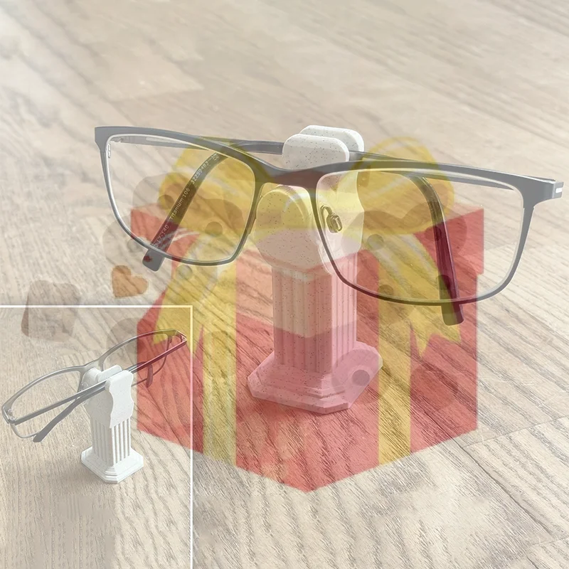 【HG】Minimalist Roman Column Glasses Holder Roman Column Ornament Glasses Desktop Organizer Home And Office Desk Decorative Gift