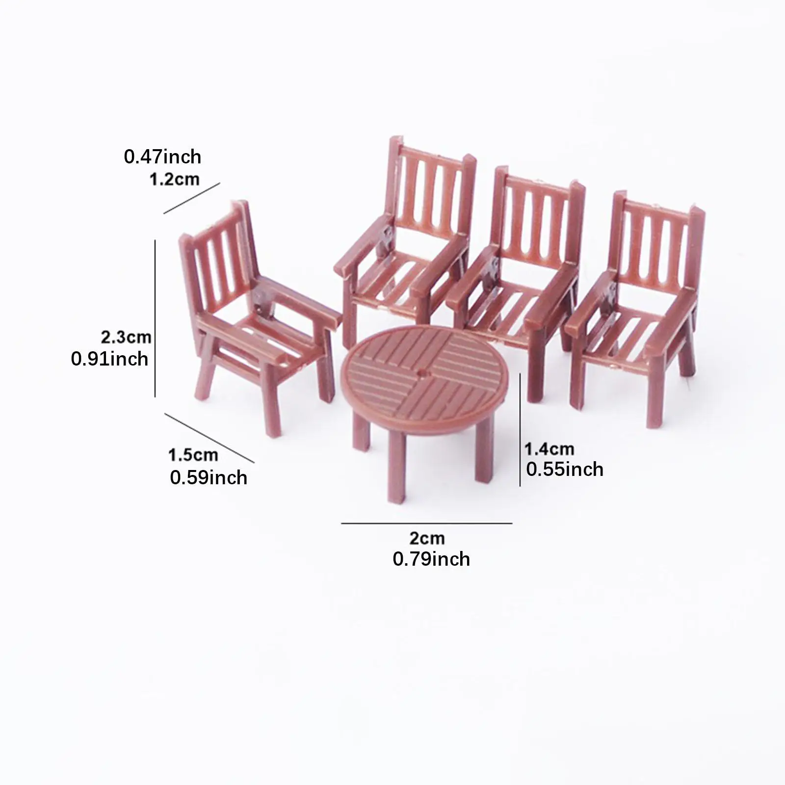 Scrivania e sedia in miniatura modello treno ferroviario tavolo sabbia ferroviario scenario fai da te