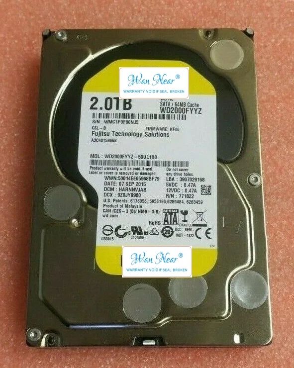 For Western Digital Enterprise Grade WD 2TB 3.5