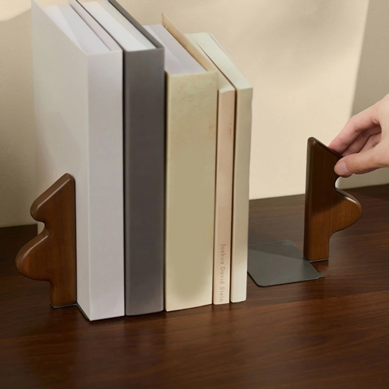 Holiday Themed Book Holders Natural With Metal Support Portable Desk Decoration For Home