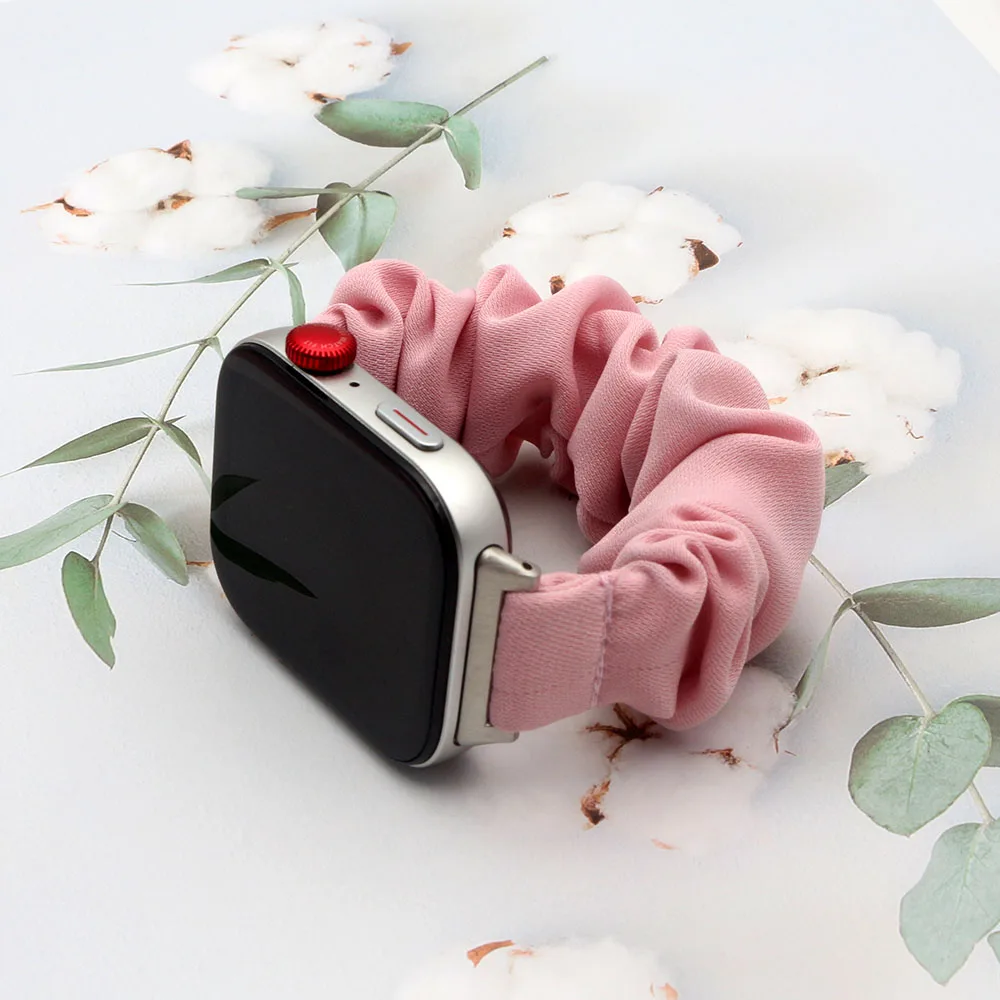 Cinturino in tessuto rosa per Huawei Watch Fit 3/ Fit 4 Pro/ Fit4 Band Smartwatch Bracciale elastico Scrunchie di ricambio per donna