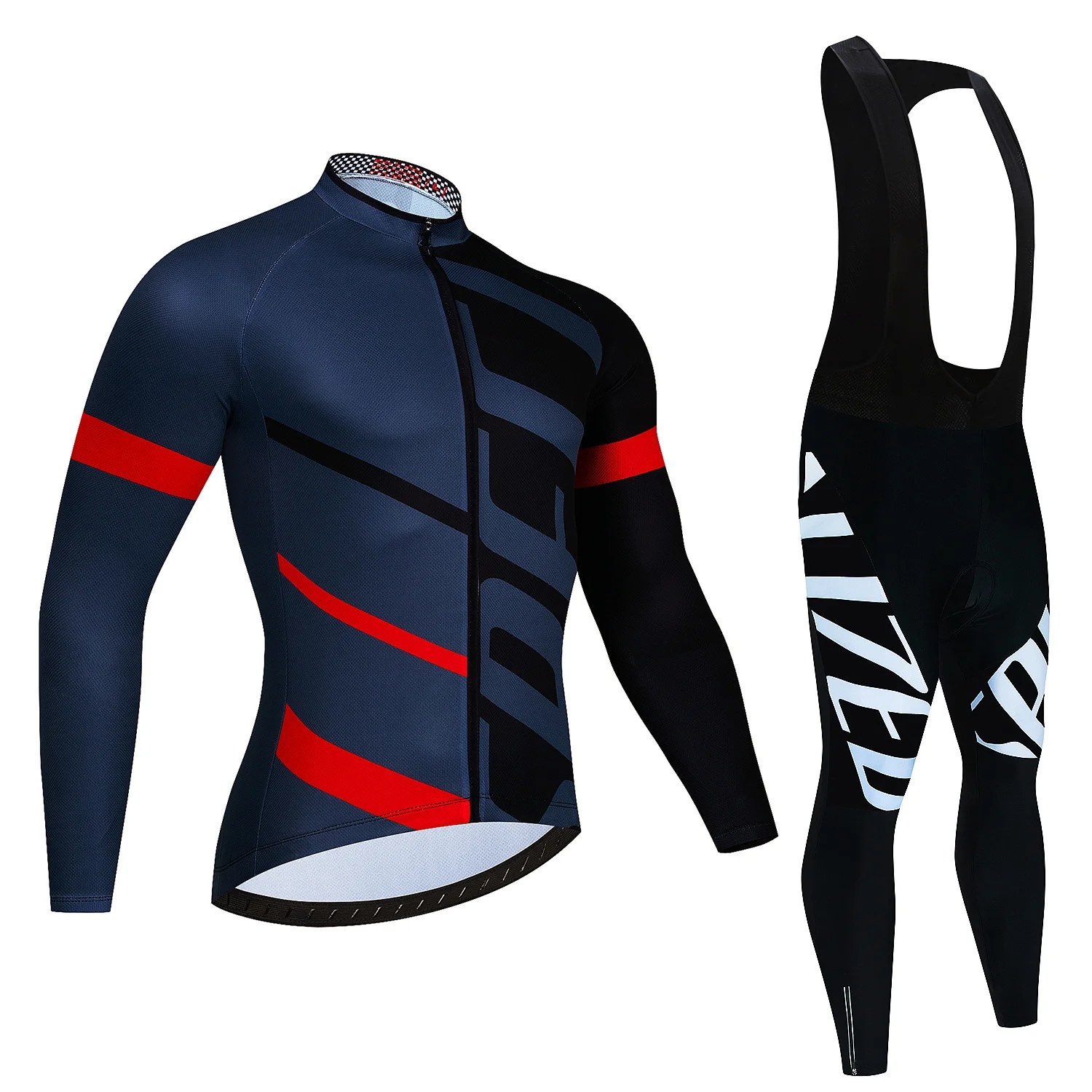 2024 Autumn Cycling Jersey Set Cycling Clothing Suit Maillot Cyclisme Homme Mens Long Sleeve MTB Bike Road Pants Bib Ropa Sport