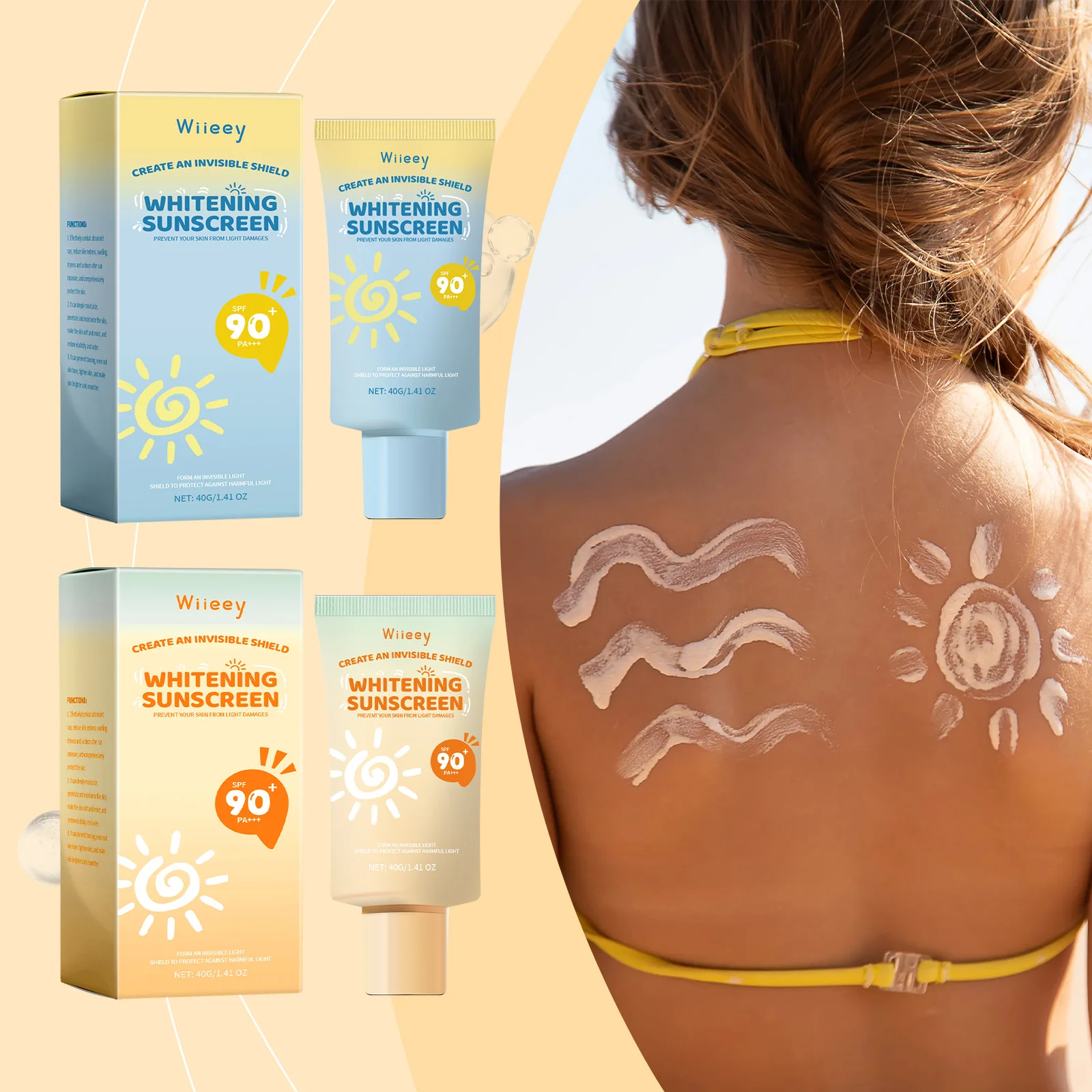 

Wiieey Refreshing Protective Cream Refreshing Oil Control Keep Moisturizing Daily Hydrating and Moisturizing Skin Isolation