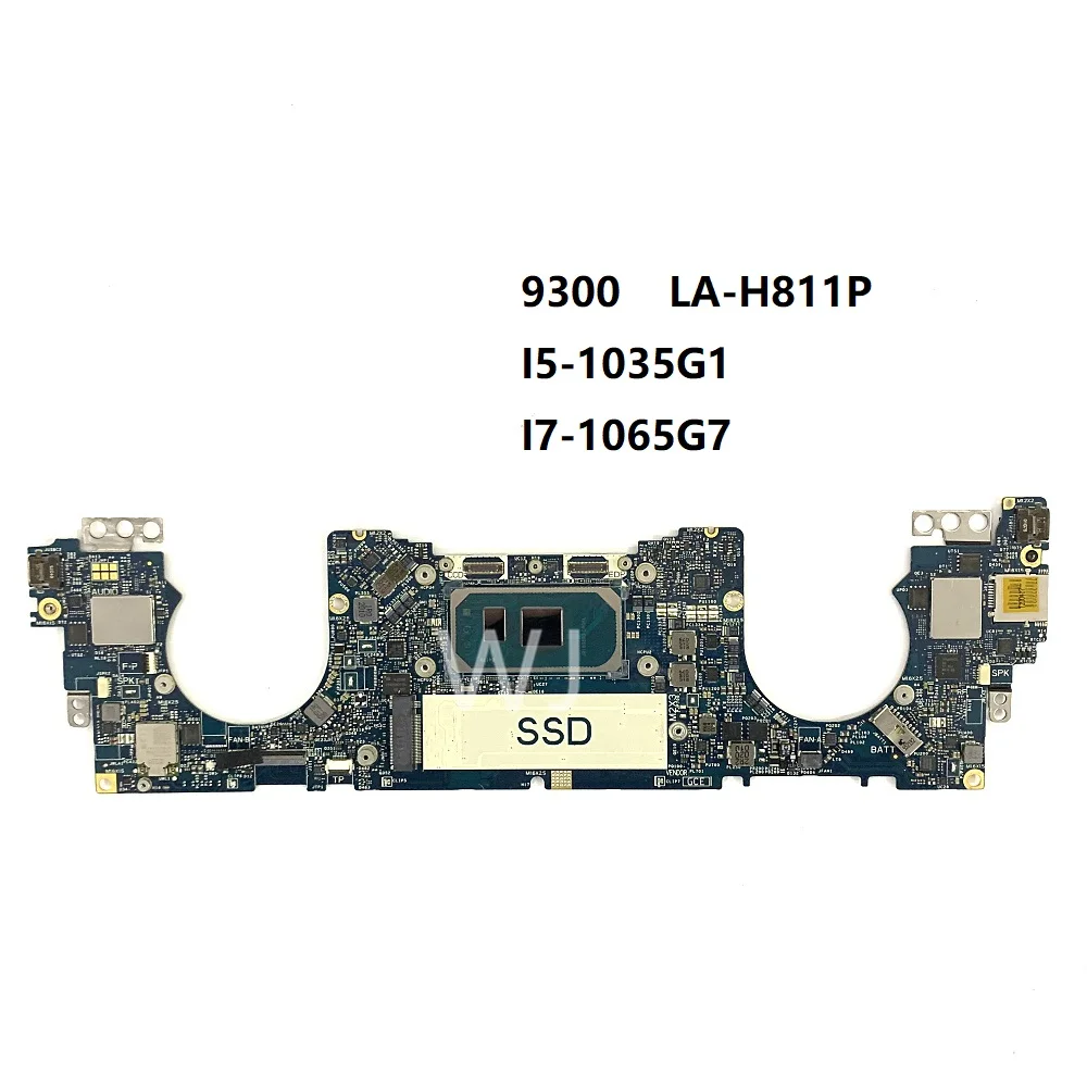 LA-H811P For dell 9300 Notebook Motherboard CN-0Y4GNJ 0N59RC Mainboard with i5- i7 CPU