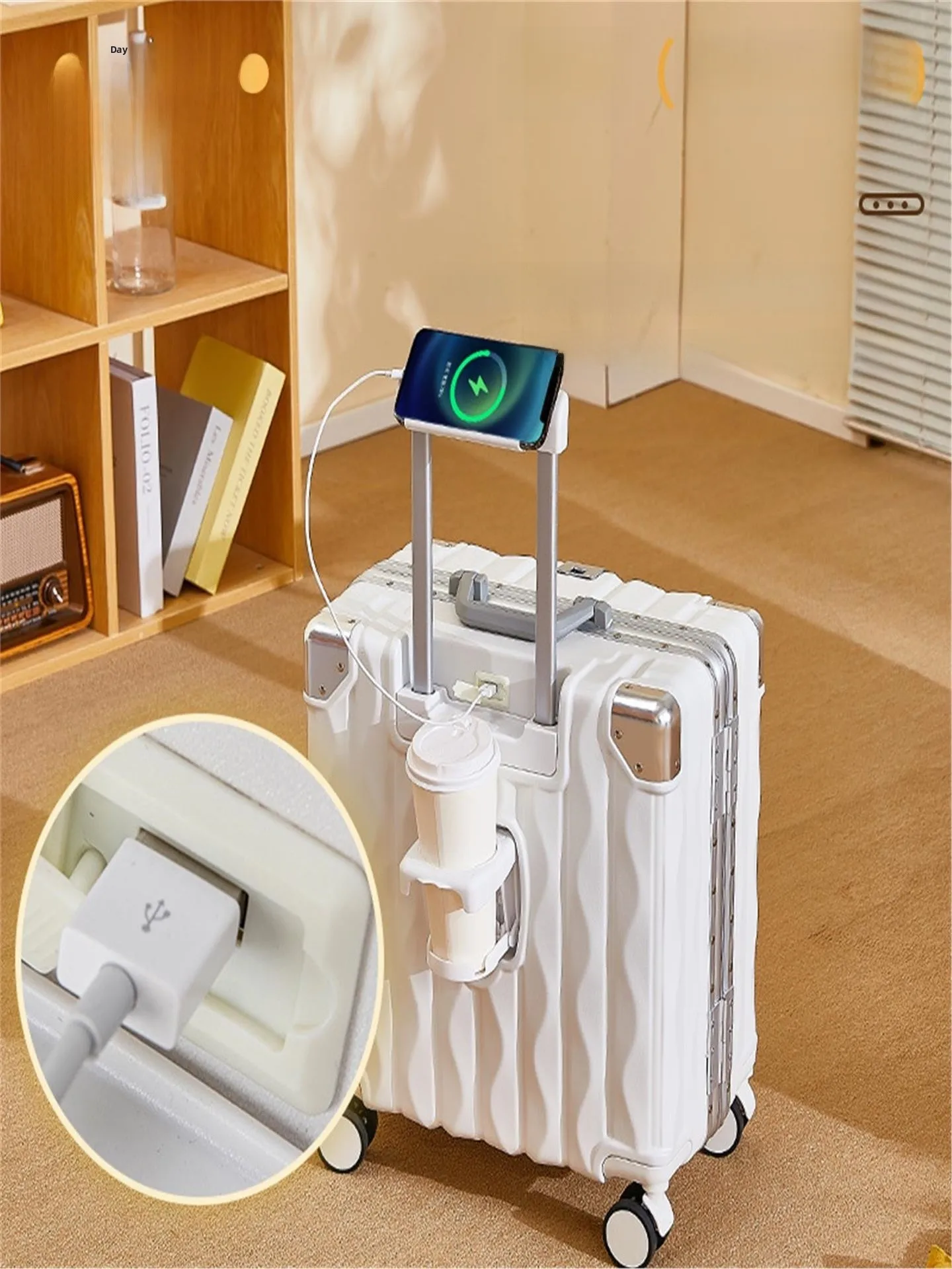 حقيبة سفر صغيرة محمولة مقاس 3 بوصة حقيبة عجلة Street Sle ABS + PC مادة نمط سابق مع Lo