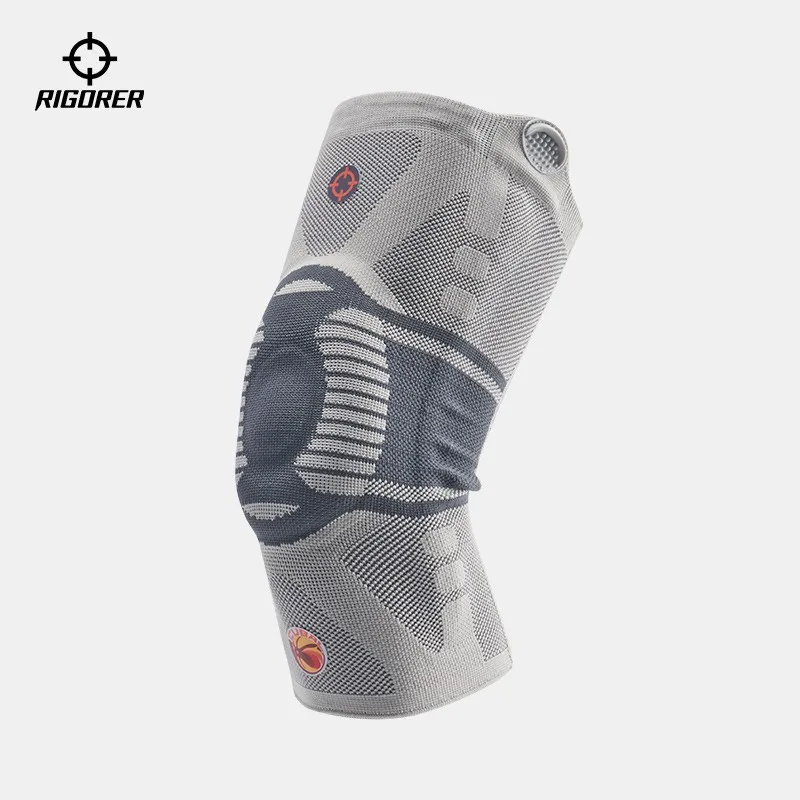 

RIGORER 1pcs Sport Knee Protector Men Basketball Equipment Sheath Professional Training Running Fitness kneepad Protective