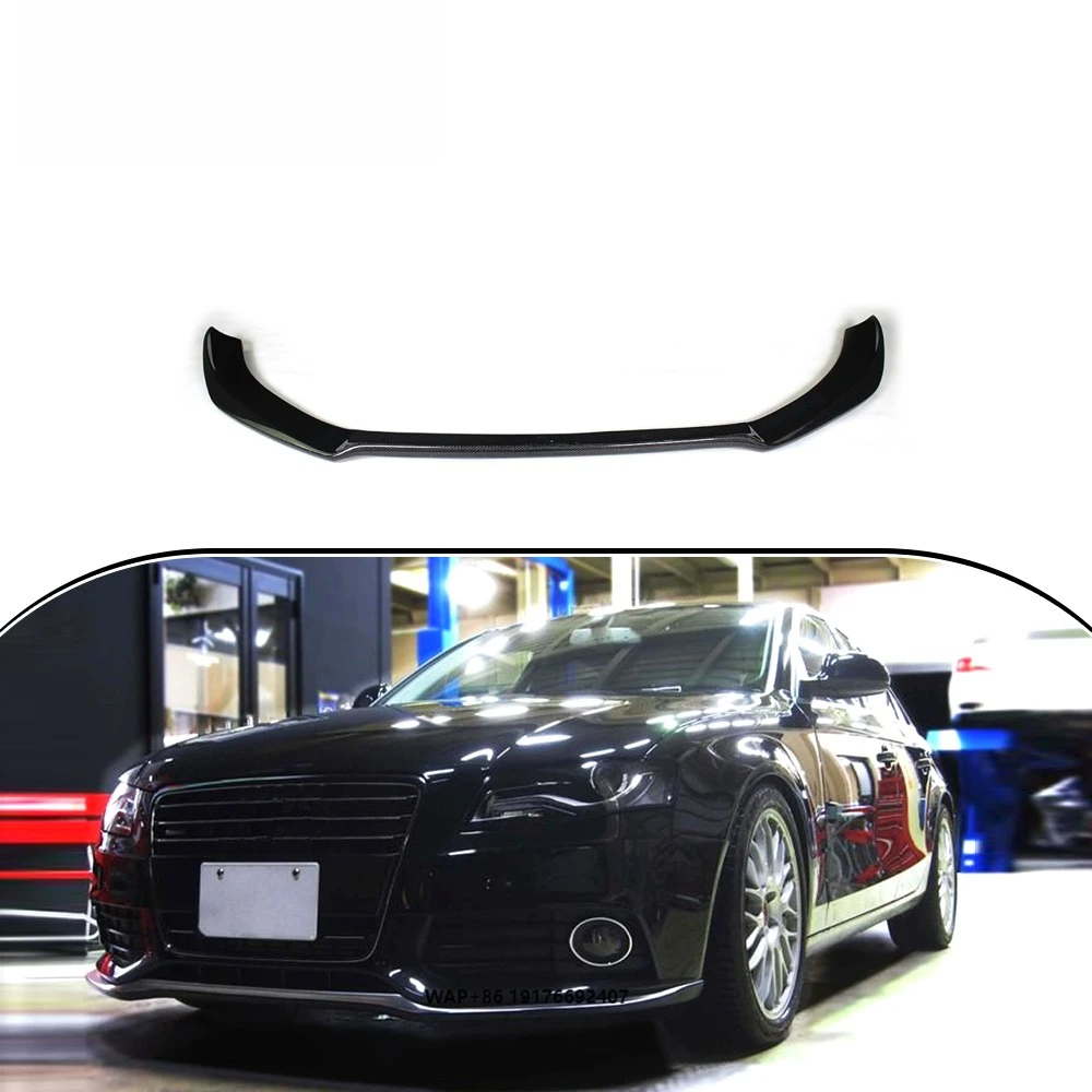 

Carbon Fiber Front Bumper Lip Spoiler Splitters forAudi A4 B8 S4 Sline Bumper 2009 2010 2011 2012