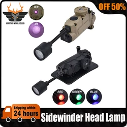 Sidewinder Head Lamp Tactical Helmet Strobe Light Red Green Blue White IR Light LED Strobe IFF Outdoor Hunting Auxiliary Lightin