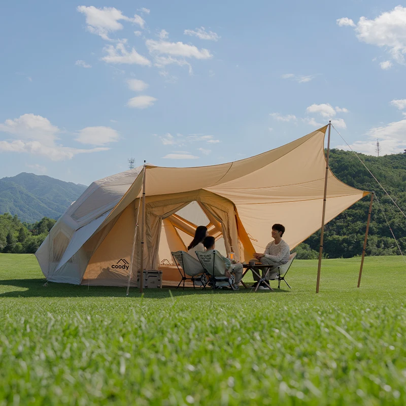 

Надувная палатка Coody Bestona Air Tent-Beige для 3-8 человек, прочная, для семейного кемпинга, портативная, всесезонная, большая, для активного отдыха на природе