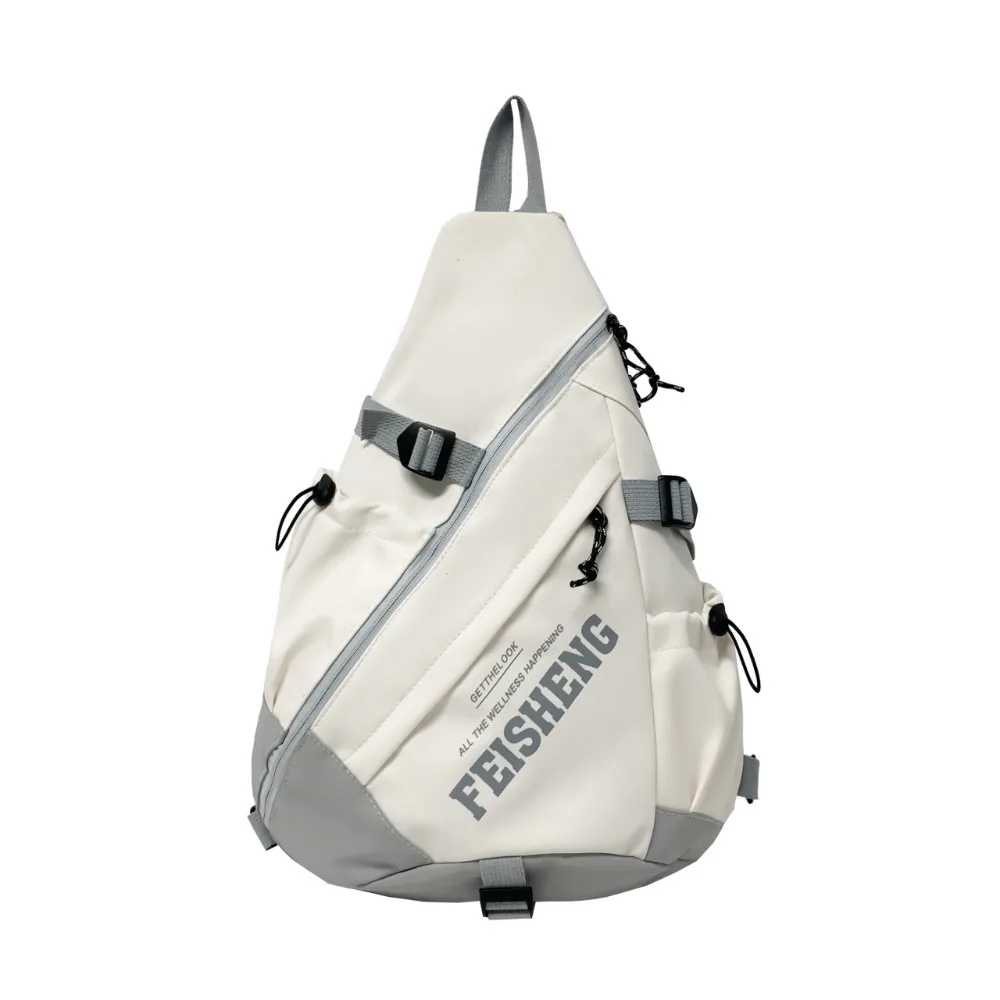 

Модная сумка через плечо в ленивом стиле, нагрудная сумка, большая вместительная сумка на плечо, нишевая индивидуальная универсальная сумка для пары, студенческая сумка