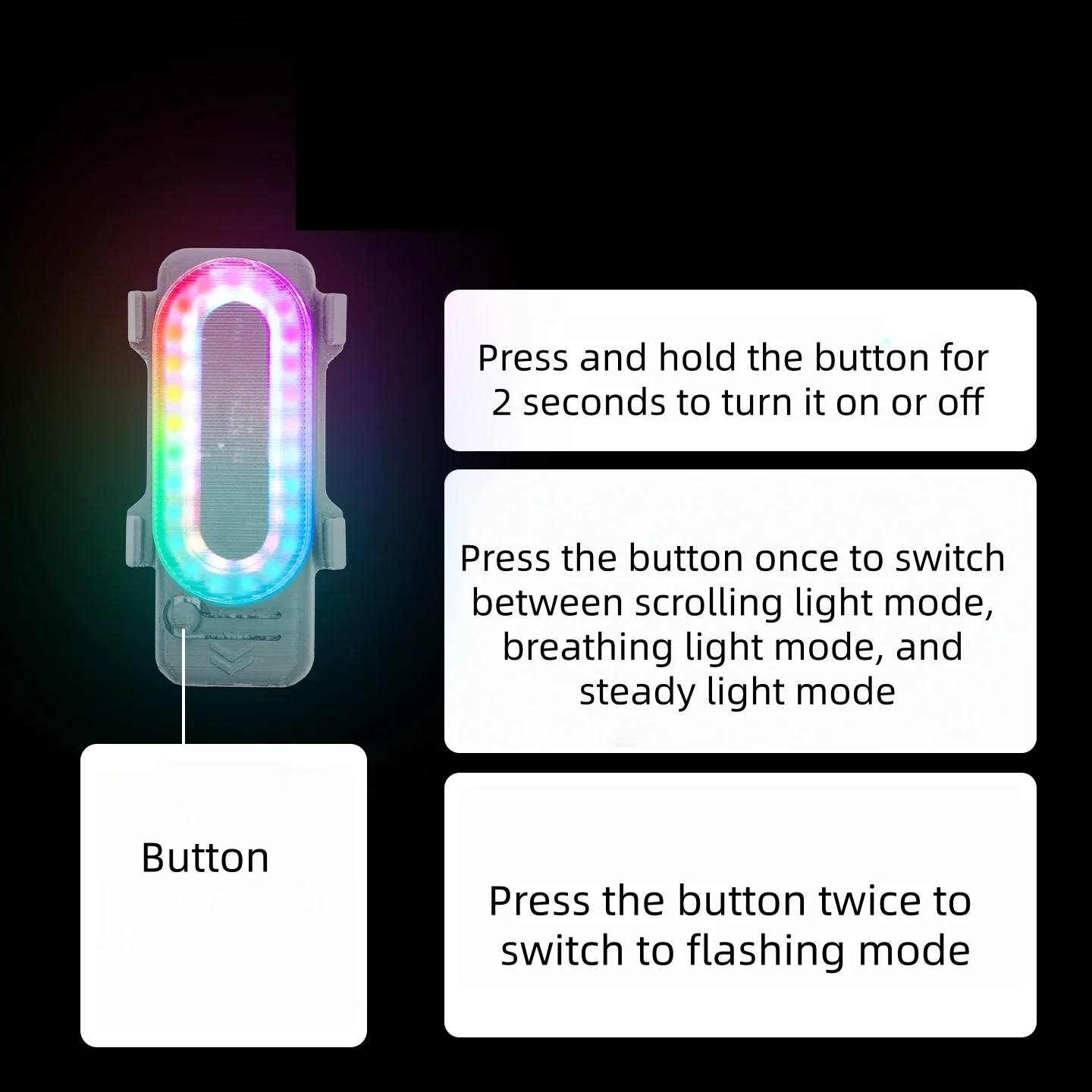 

Долговечный аккумулятор, время работы до 180 минут, для DJI AVATA, 360-градусный прожектор с изменяющимся цветом, подсветка шасси, аксессуар для фотосъемки.