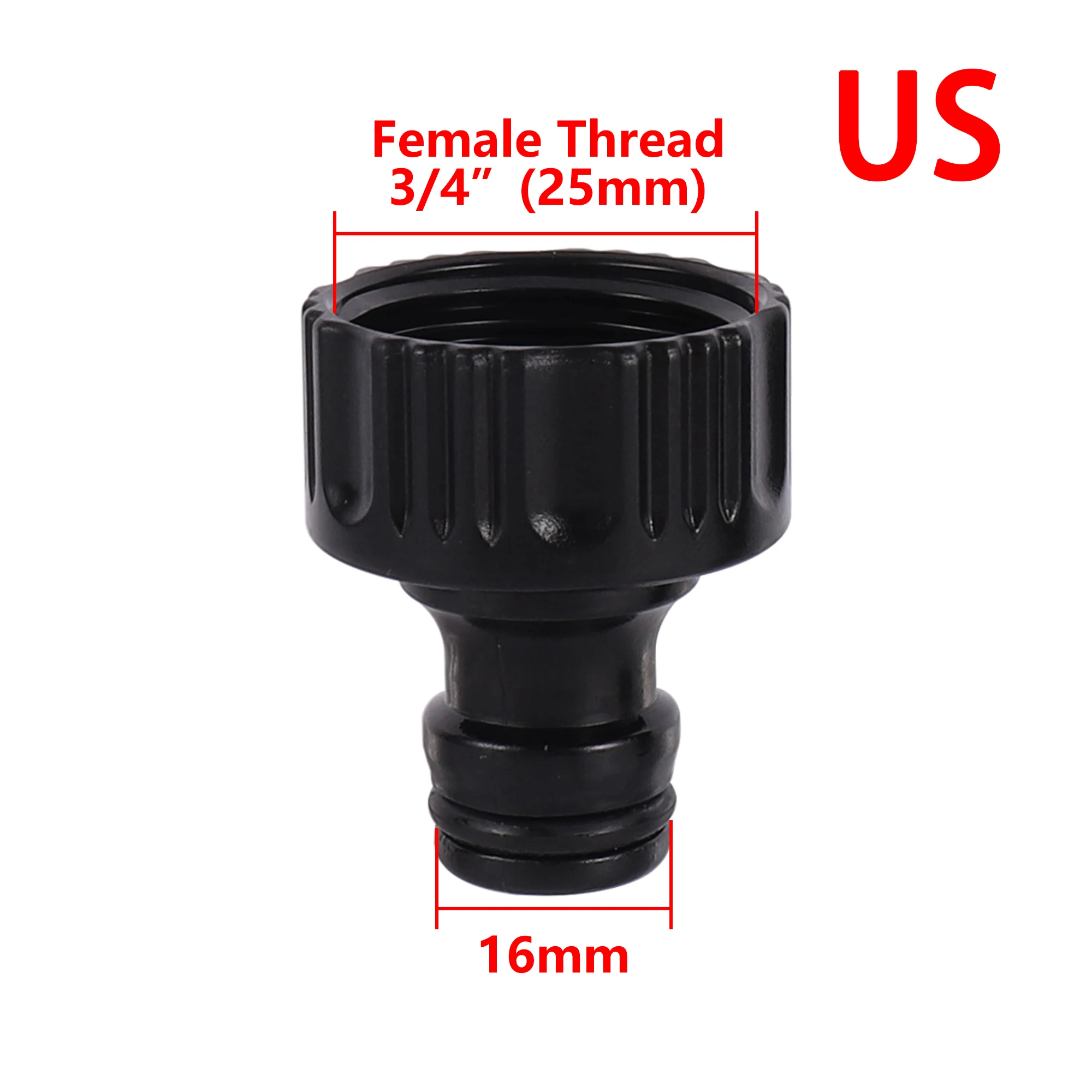 3/4 Inch US/EU Thread Fitting 16mm Pacifier Quick Connector Garden Hose Quick Connector Irrigation Water Connector