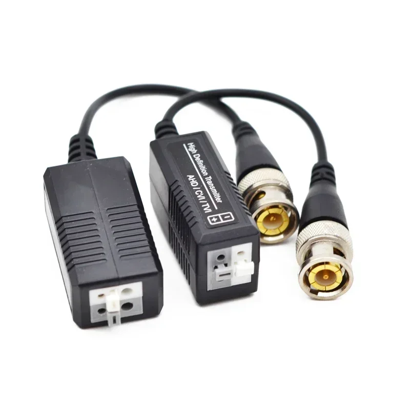 2PCs 3000FT ระยะทาง UTP Video Balun Twisted CCTV Balun Passive Transceivers สาย BNC Cat5 กล้องวงจรปิดอะแดปเตอร์