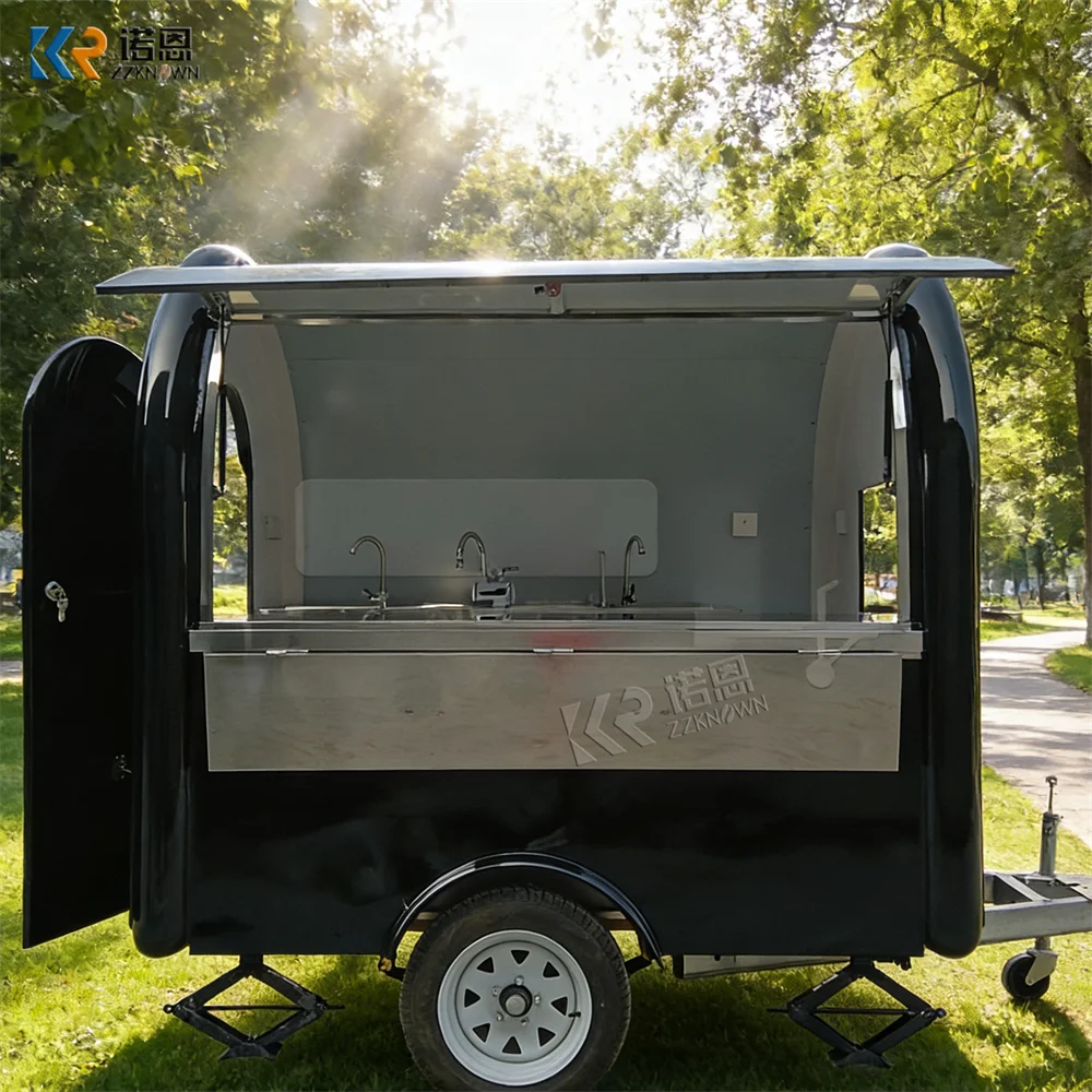 

Mobile Food Truck Mobile Kitchen Hot Dog Ice Cream Cart Custom Outdoor Event Commercial Food Truck Trailer Fully Equipped