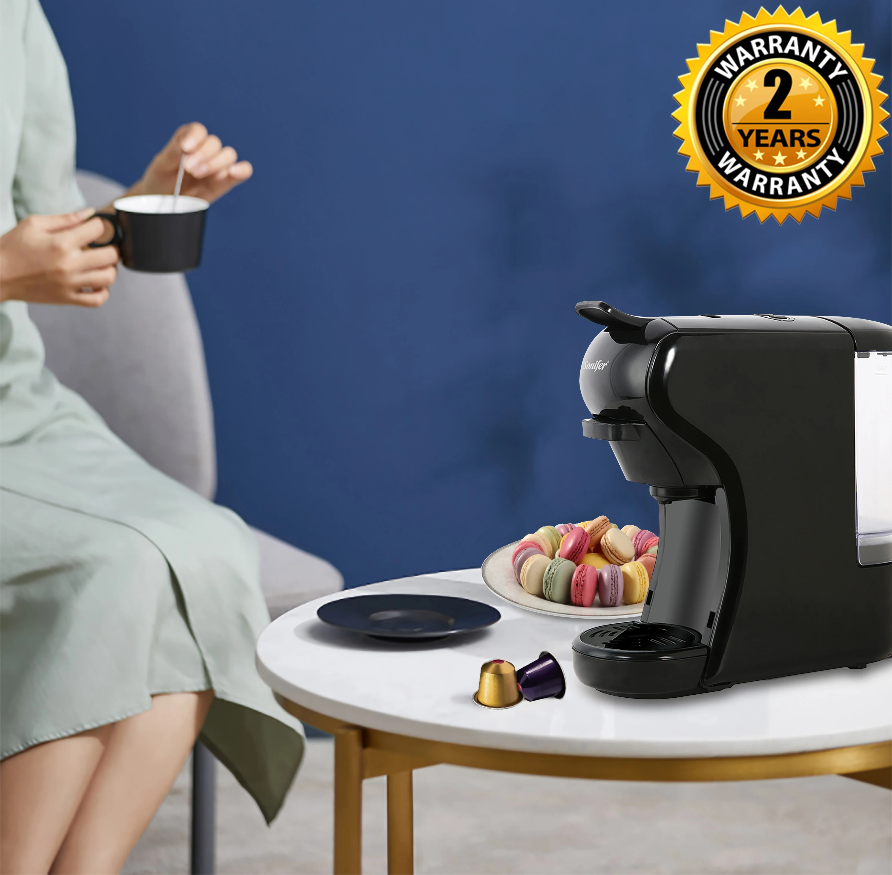 Expresso Coffee Machine Capsule 19 Bar Coffee Maker 3 In1 Multiple Capsule For Dolce Gusto&Nespresso&Powder For Gift Sonifer