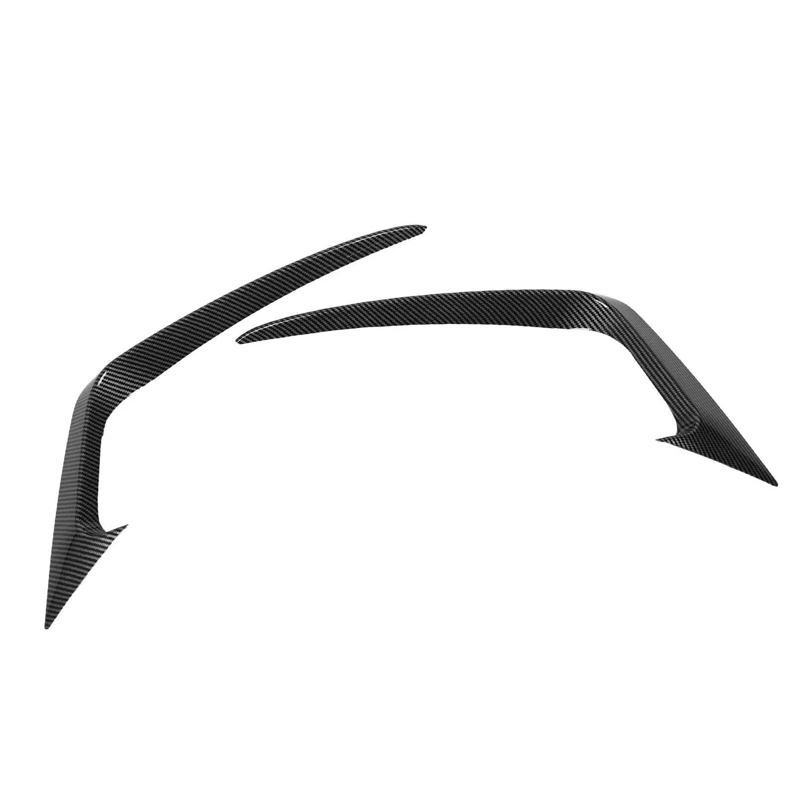 

2PCS Front Bumper Side Vent Splitter (Left Right, Carbon Fiber Style, Wear Resistant, Fit for Fiesta ST MK6 2012-2017) - Durable