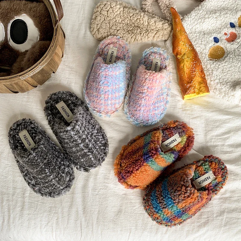 

Children Casual Shoes for Girls Boys 2025 Winter New Fashion Korean Style Soft Bottom Anti-slippery Versatile Cotton Slippers