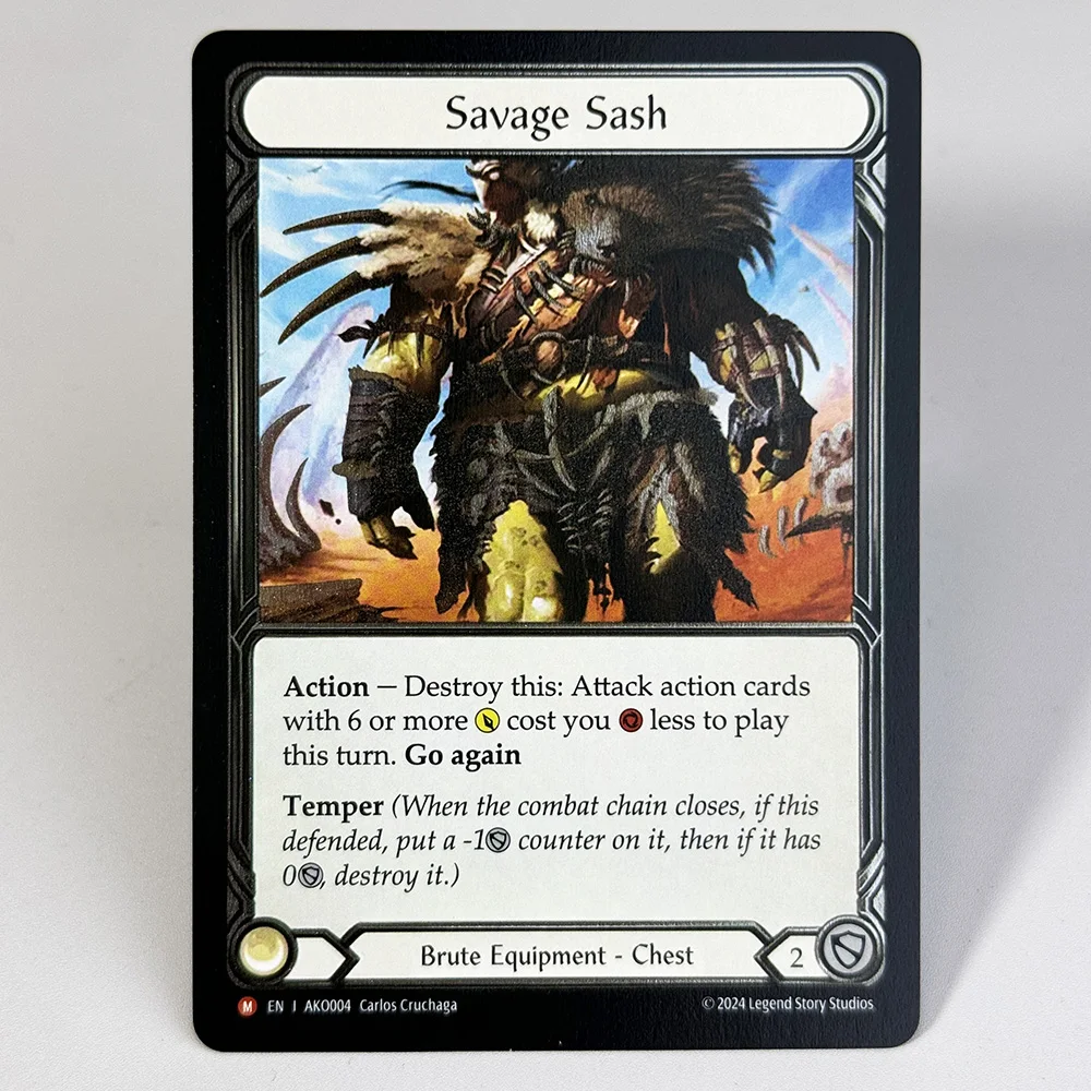 FAB Cold Foil TCG Proxy Game Cards Barkbone Strapping Savage Sash Nuu,Alluring Desire Enigma,New Moon Felling of the Crown toys