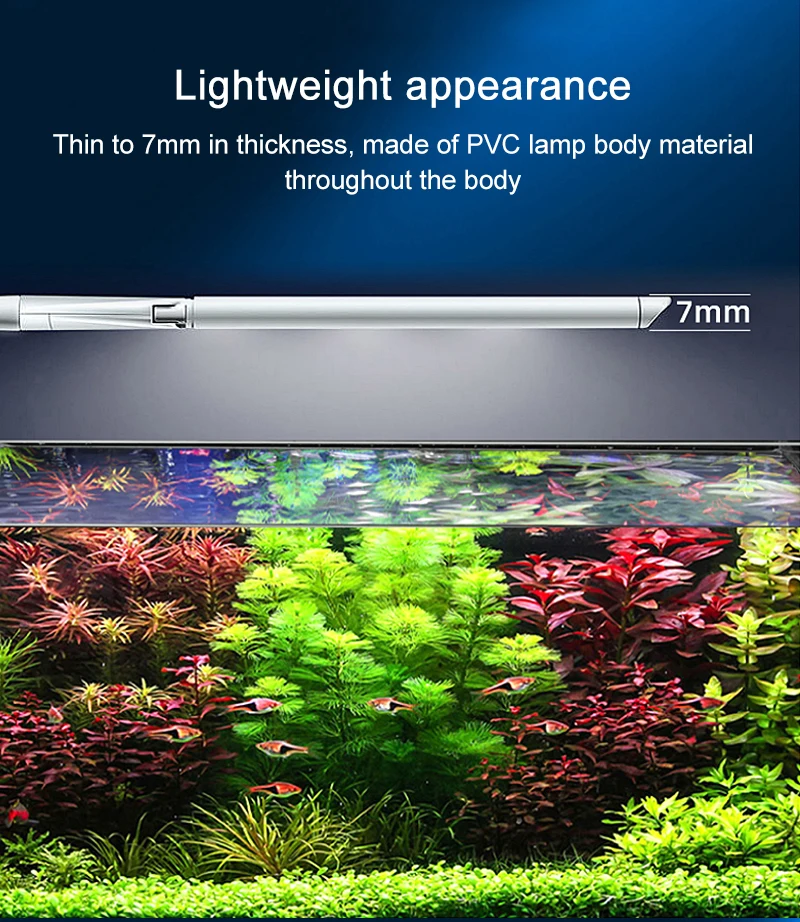 Superhelle Clip-Lampe, LED-Aquariumlicht für Wasserpflanzen, Wachstum von Aquarien, Vollspektrum-Timing-Lampe, 220–240 V, 30–70 cm, 4 W, 8 W, 13 W – Detail 6