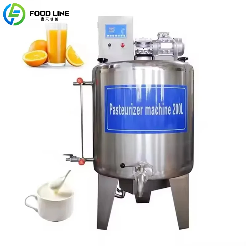 

Customized Industrial Yogurt Pasteurization Machine Digital Display Milk Sterilizer with Fast Heating System Long Service Life