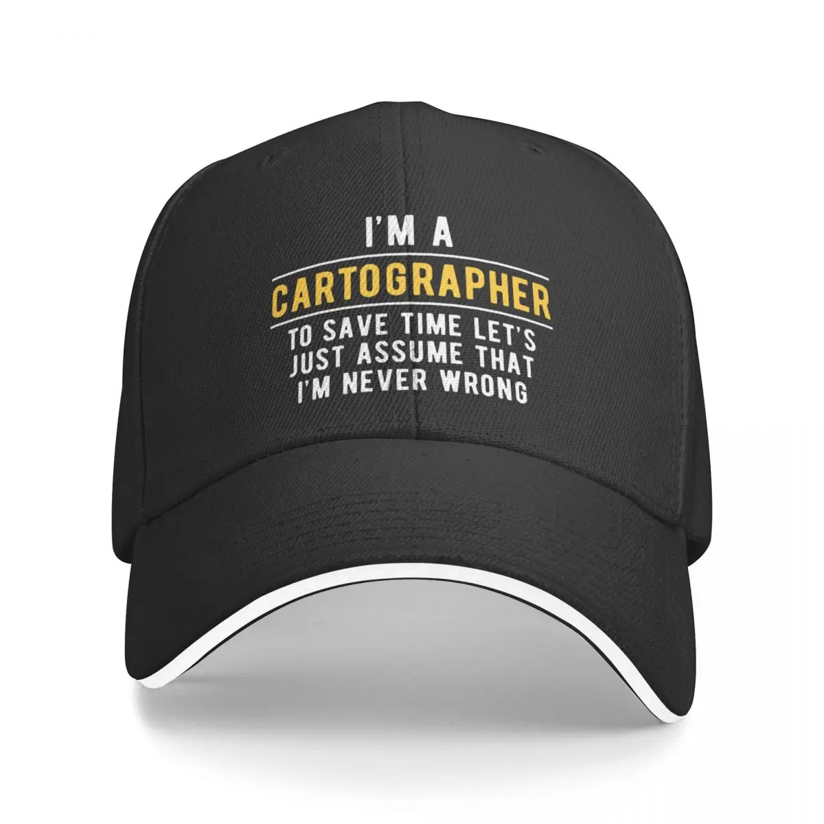 Cartographer Cartography Witty Baseball Cap Military Cap Man Sunhat party Hat Golf Hat Man Women's Golf Wear Men's